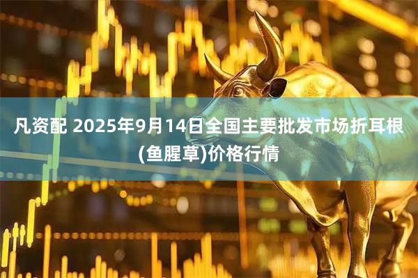 凡资配 2025年9月14日全国主要批发市场折耳根(鱼腥草)价格行情