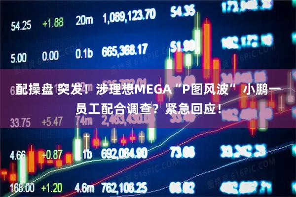 配操盘 突发！涉理想MEGA“P图风波” 小鹏一员工配合调查？紧急回应！