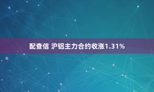 配查信 沪铝主力合约收涨1.31%