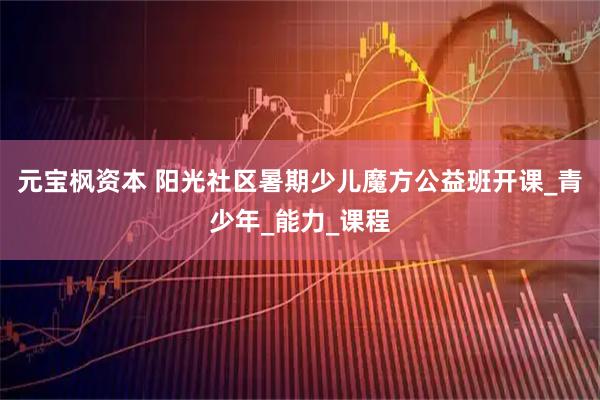 元宝枫资本 阳光社区暑期少儿魔方公益班开课_青少年_能力_课程